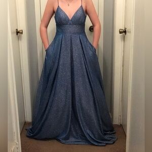 Ball gown dress with pockets